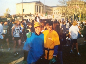 Amy and Maree Philadelphia Marathon 2005
